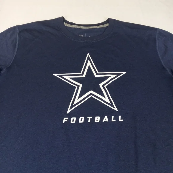 Nike Men's Dallas CawboysNavy Blue Football T-Shirt Size XL - Picture 5 of 12